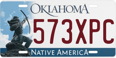 OK license plate 573XPC