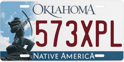 OK license plate 573XPL