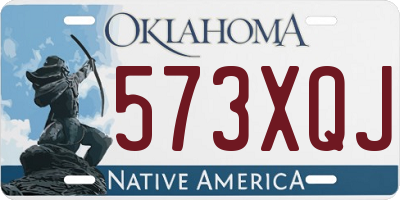 OK license plate 573XQJ