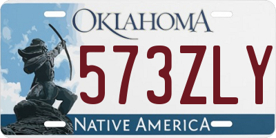 OK license plate 573ZLY