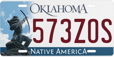 OK license plate 573ZOS