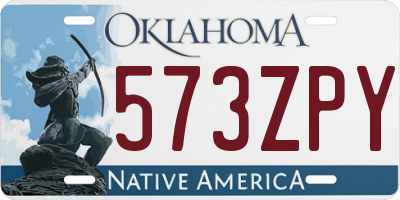 OK license plate 573ZPY