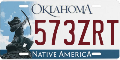 OK license plate 573ZRT