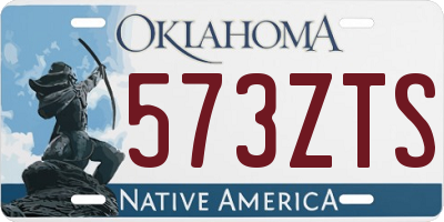 OK license plate 573ZTS