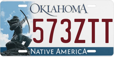 OK license plate 573ZTT
