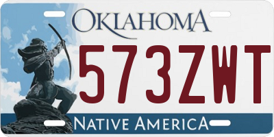 OK license plate 573ZWT