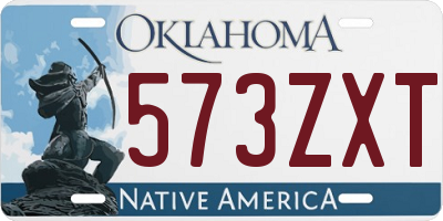 OK license plate 573ZXT