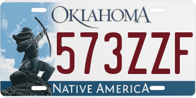 OK license plate 573ZZF