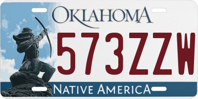 OK license plate 573ZZW