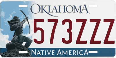 OK license plate 573ZZZ