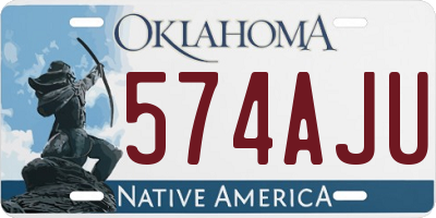 OK license plate 574AJU