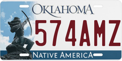 OK license plate 574AMZ