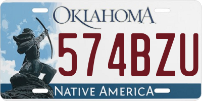 OK license plate 574BZU