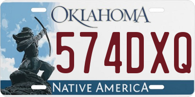 OK license plate 574DXQ