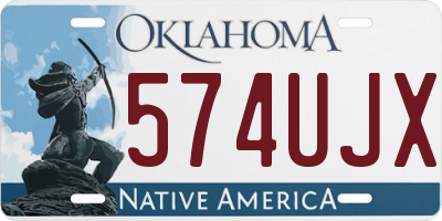 OK license plate 574UJX