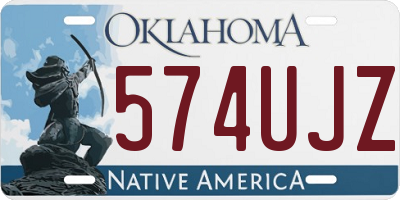 OK license plate 574UJZ