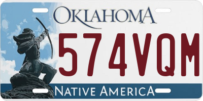 OK license plate 574VQM