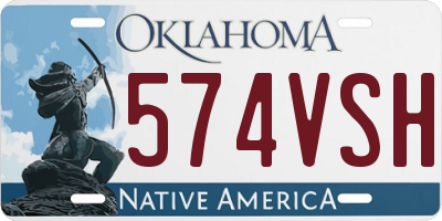 OK license plate 574VSH