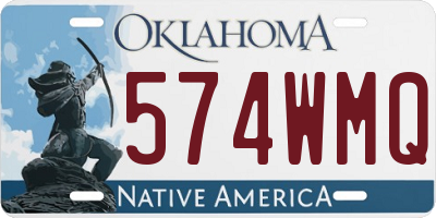 OK license plate 574WMQ