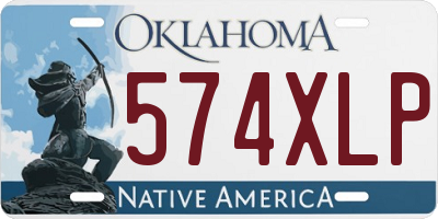 OK license plate 574XLP