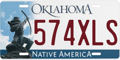OK license plate 574XLS