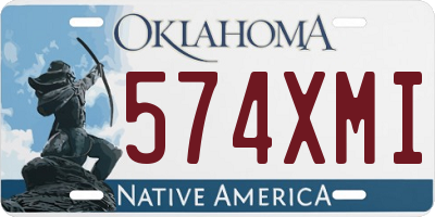 OK license plate 574XMI