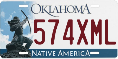 OK license plate 574XML