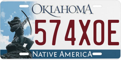 OK license plate 574XOE