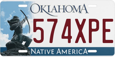 OK license plate 574XPE