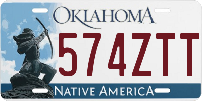 OK license plate 574ZTT