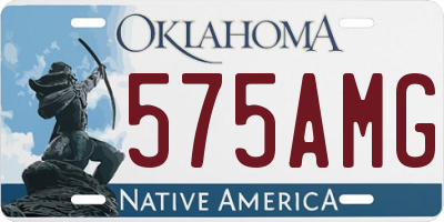 OK license plate 575AMG