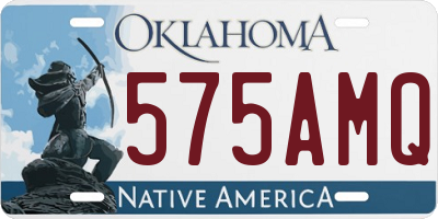 OK license plate 575AMQ