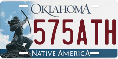 OK license plate 575ATH