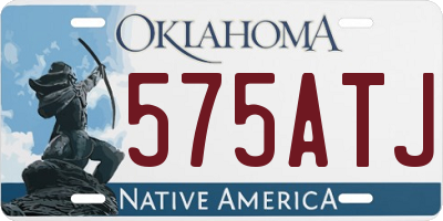 OK license plate 575ATJ
