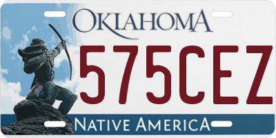 OK license plate 575CEZ