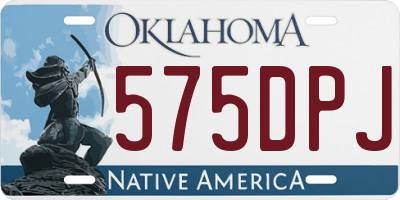 OK license plate 575DPJ