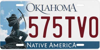 OK license plate 575TVO