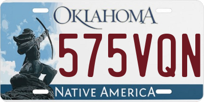 OK license plate 575VQN