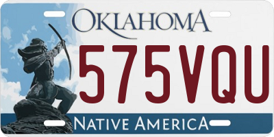 OK license plate 575VQU