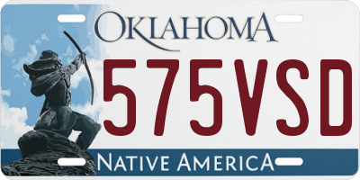 OK license plate 575VSD