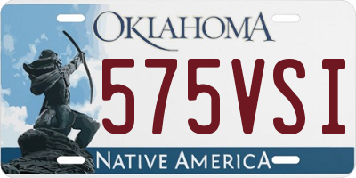 OK license plate 575VSI