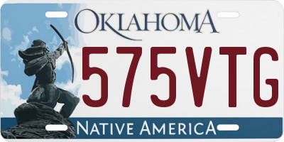 OK license plate 575VTG