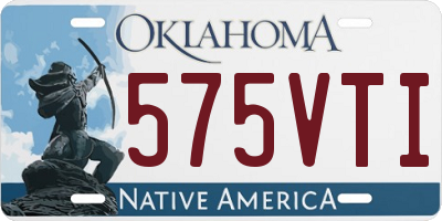 OK license plate 575VTI