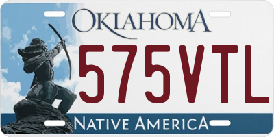 OK license plate 575VTL