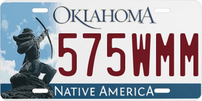 OK license plate 575WMM