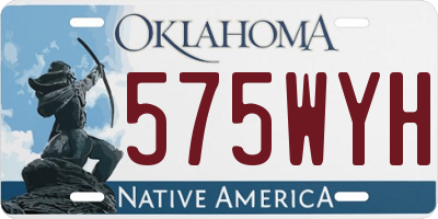 OK license plate 575WYH
