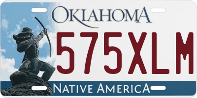 OK license plate 575XLM