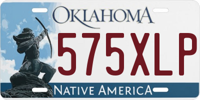 OK license plate 575XLP