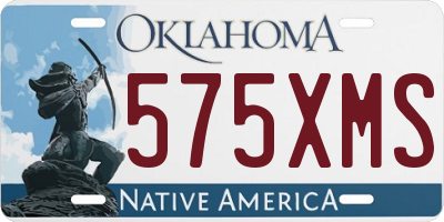 OK license plate 575XMS