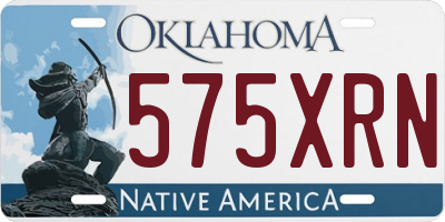 OK license plate 575XRN